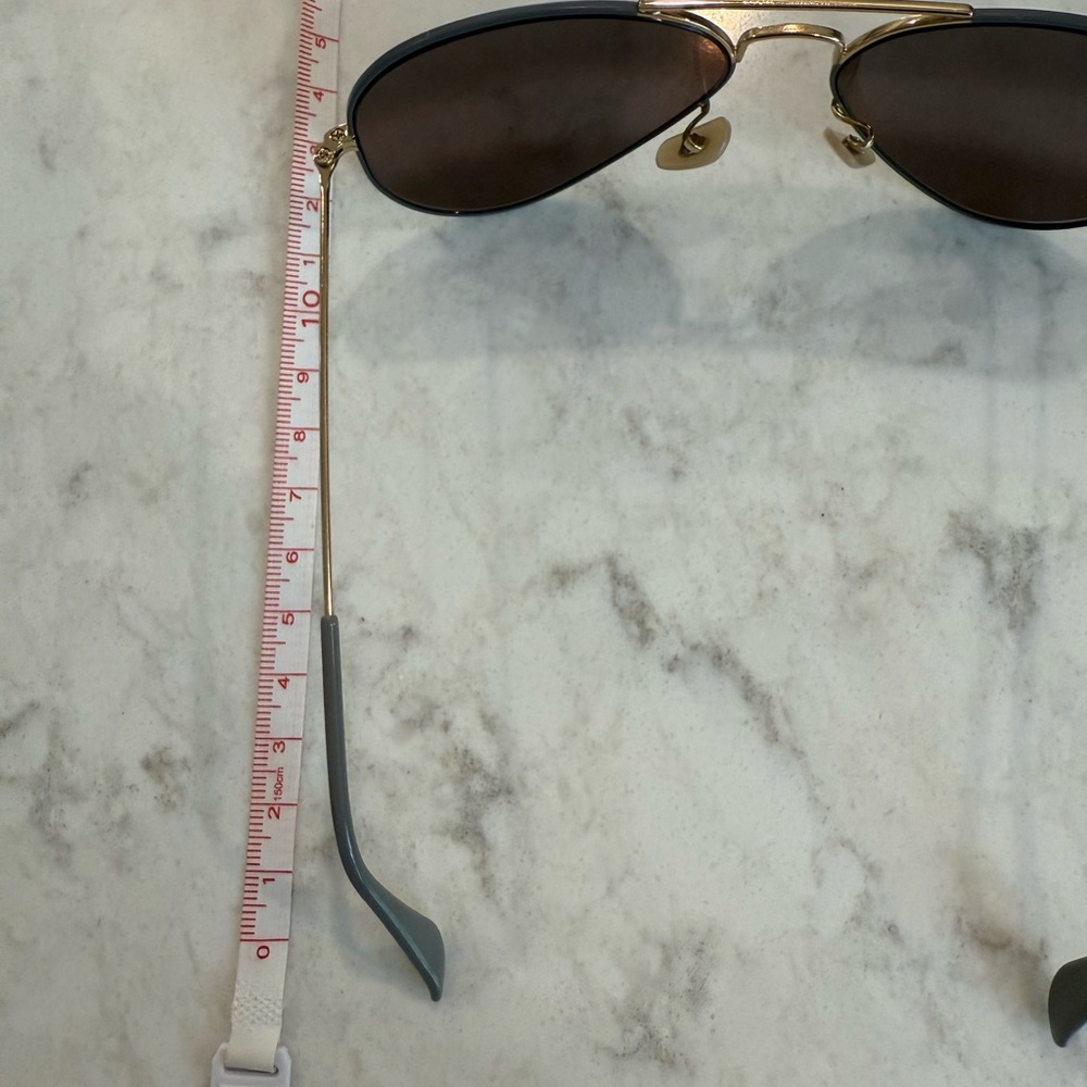 Ray-Ban Aviator Sunglasses - Gold Frame with Black Lenses - Picture 3 of 4